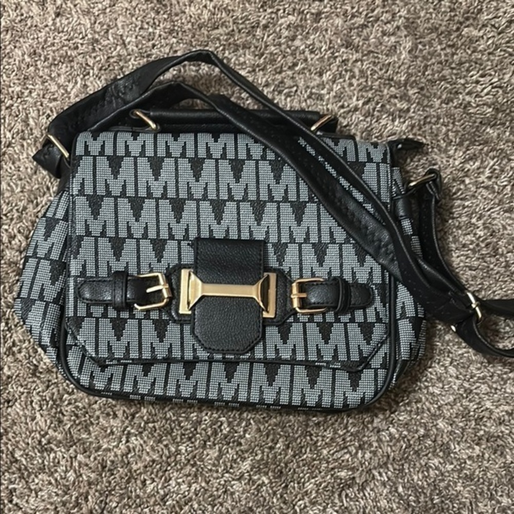 Fashion designer inspired Black and Gray Women's Bag